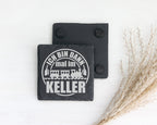 Schiefer Untersetzer Eisenbahn Ich Bin Dann Mal Im Keller - Geschenk f – Bild 2