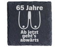 Schiefer Untersetzer 65 Jahre Busen Abwärts - Lustiges Geschenk Für Fr – Bild 1