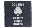 Schiefer Untersetzer 55 Jahre Abwärts - Lustiges Geschenk Für Männer Z – Bild 1
