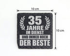 Schiefer Untersetzer 35 Jahre Im Dienst Noch Der Beste - Geschenk Für  – Bild 4