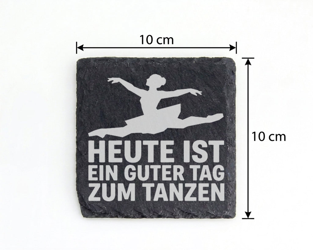 Schiefer Untersetzer Ballerina Guter Tag Zum Tanzen - Geschenk Für Tän – Bild 4
