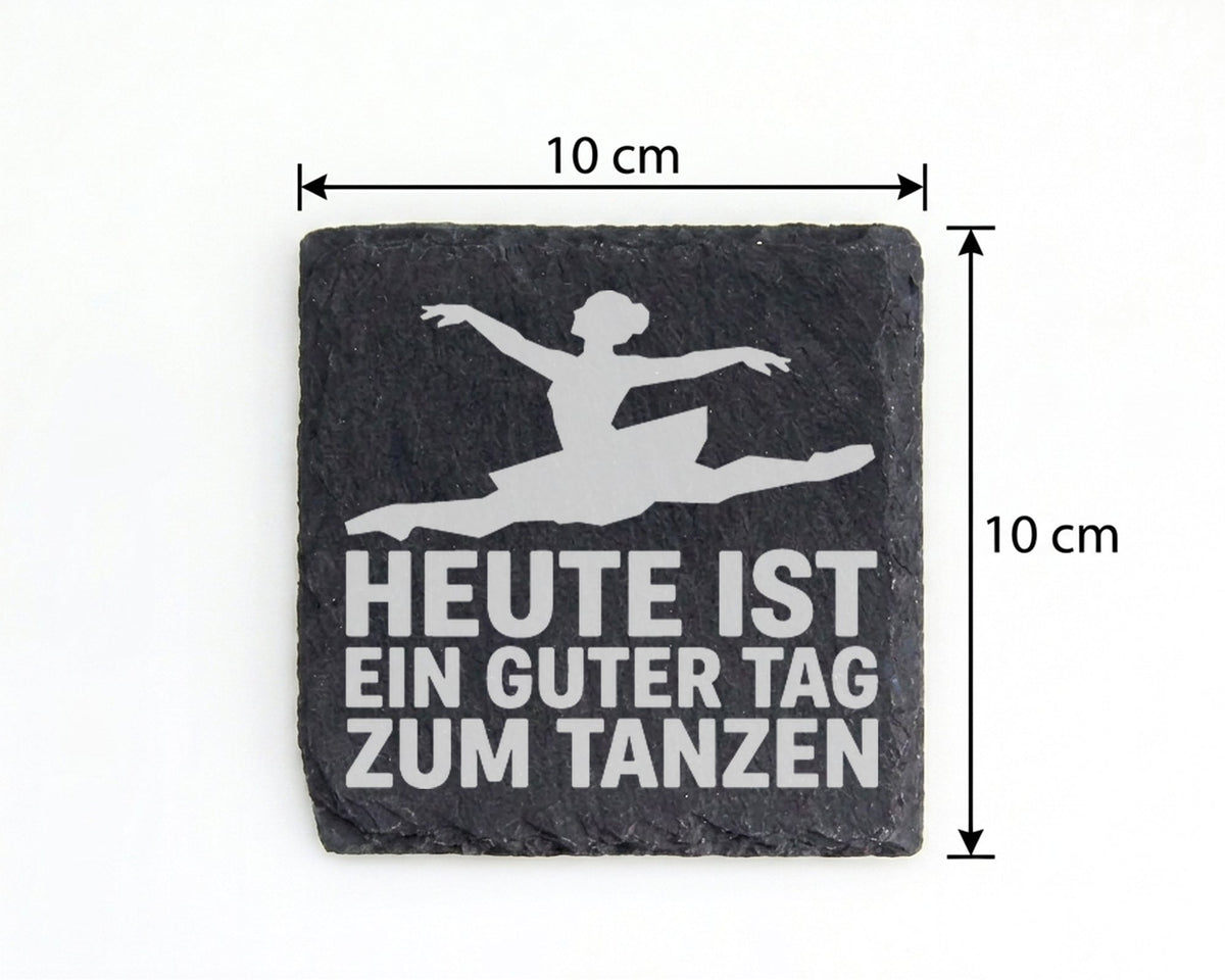 Schiefer Untersetzer Ballerina Guter Tag Zum Tanzen - Geschenk Für Tän – Bild 4