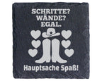 Schiefer Untersetzer Line Dance Hauptsache Spaß - Geschenk für Country – Bild 1