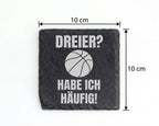 Schiefer Untersetzer Basketball Dreier Habe Ich Häufig - Geschenk Für  – Bild 4