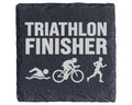 Schiefer Untersetzer Triathlon Finisher Motiv - Geschenk für Triathlet – Bild 1