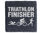 Schiefer Untersetzer Triathlon Finisher Motiv - Geschenk für Triathlet – Bild 1