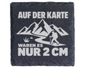 Schiefer Untersetzer Wanderer Spruch Karte Nur 2 CM - Lustiges Geschen – Bild 1