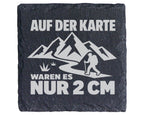 Schiefer Untersetzer Wanderer Spruch Karte Nur 2 CM - Lustiges Geschen – Bild 1