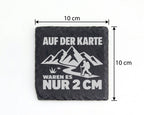 Schiefer Untersetzer Wanderer Spruch Karte Nur 2 CM - Lustiges Geschen – Bild 4