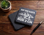 Schiefer Untersetzer Wanderer Spruch Karte Nur 2 CM - Lustiges Geschen – Bild 5