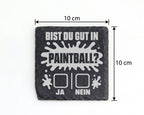 Schiefer Untersetzer Bist Du Gut In Paintball - Lustiges Geschenk für  – Bild 4