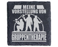 Schiefer Untersetzer Paintball Meine Vorstellung Von Gruppentherapie - – Bild 1
