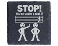 Schiefer Untersetzer Musik Stop You're Under A Rest Spruch - Lustiges  – Bild 1
