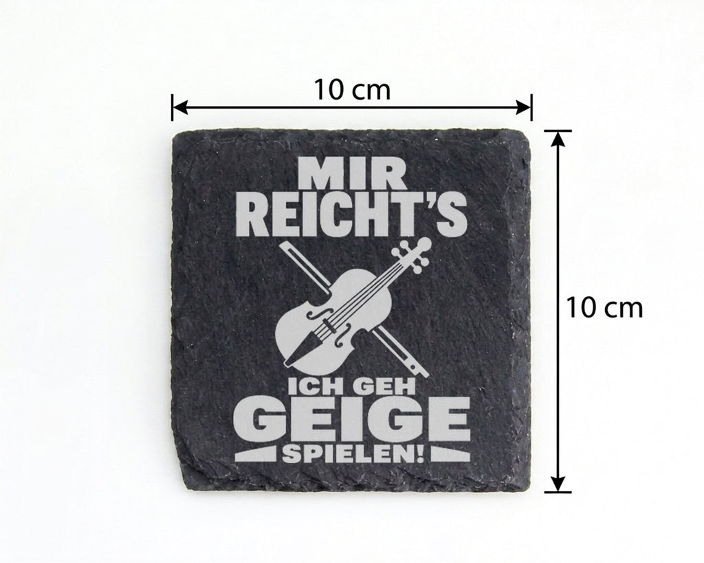 Schiefer Untersetzer Geige Mir Reichts Ich Geh Spielen - Lustiges Gesc – Bild 4