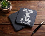 Schiefer Untersetzer Tuba Ruft An Muss Gehen - Lustiges Geschenk Für M – Bild 5