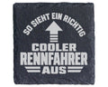 Schiefer Untersetzer Cooler Rennfahrer Spruch - Lustiges Geschenk für  – Bild 1