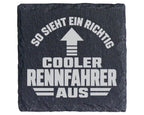 Schiefer Untersetzer Cooler Rennfahrer Spruch - Lustiges Geschenk für  – Bild 1