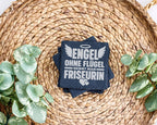 Schiefer Untersetzer Engel Ohne Flügel Nennt Man Friseurin - Geschenk  – Bild 3