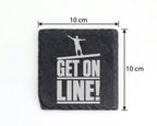 Schiefer Untersetzer Slackline Get On Line - Geschenk Für Slackliner S – Bild 4