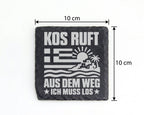 Schiefer Untersetzer Kos Ruft Aus Dem Weg - Lustiges Geschenk Für Grie – Bild 4