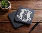 Schiefer Untersetzer Italians Do It Better Handgeste - Lustiges Gesche – Bild 5